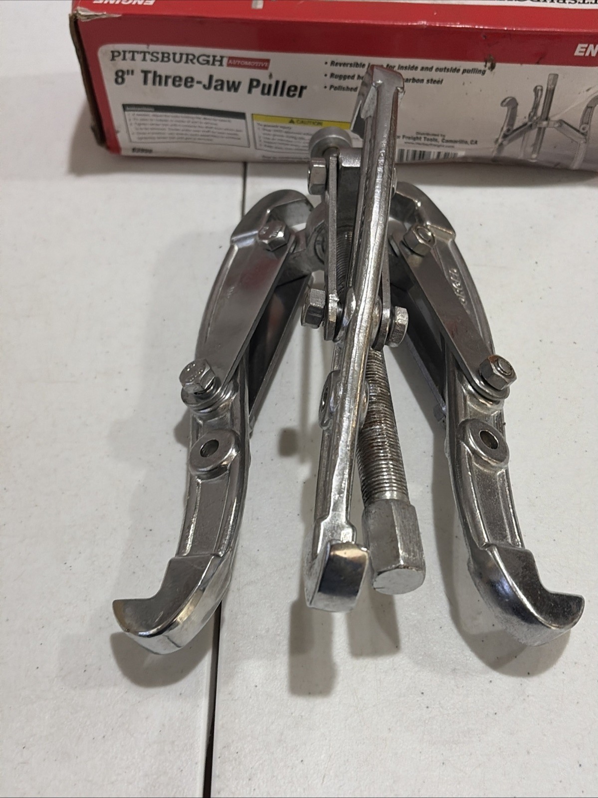 Pittsburgh Automotive 8″ Three-Jaw Puller Reversible Jaws