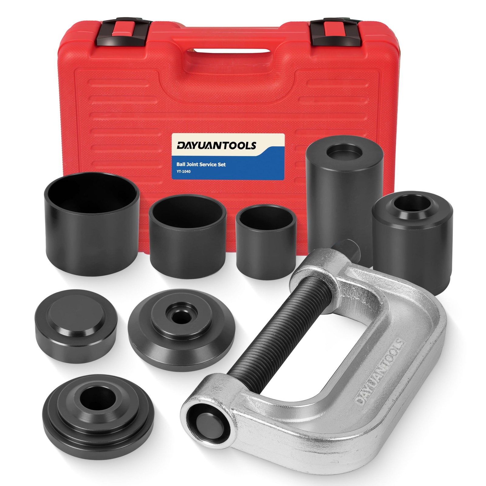Red Ball Joint Press U Joint Removal Tool Kit With 4×4 Adapters Case
