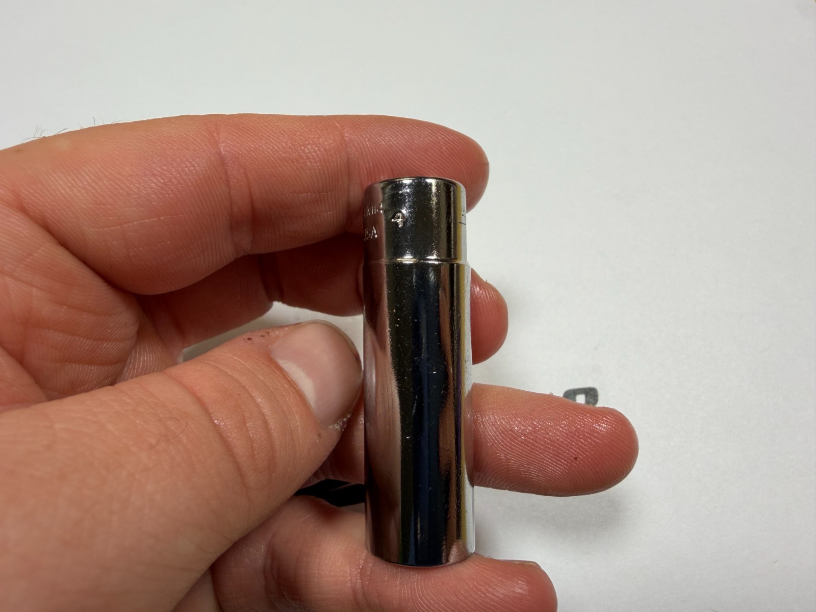 Snap-On Tools USA NEW 1/4″ Drive 7/16″ SAE 6pt Deep Chrome Socket STM14