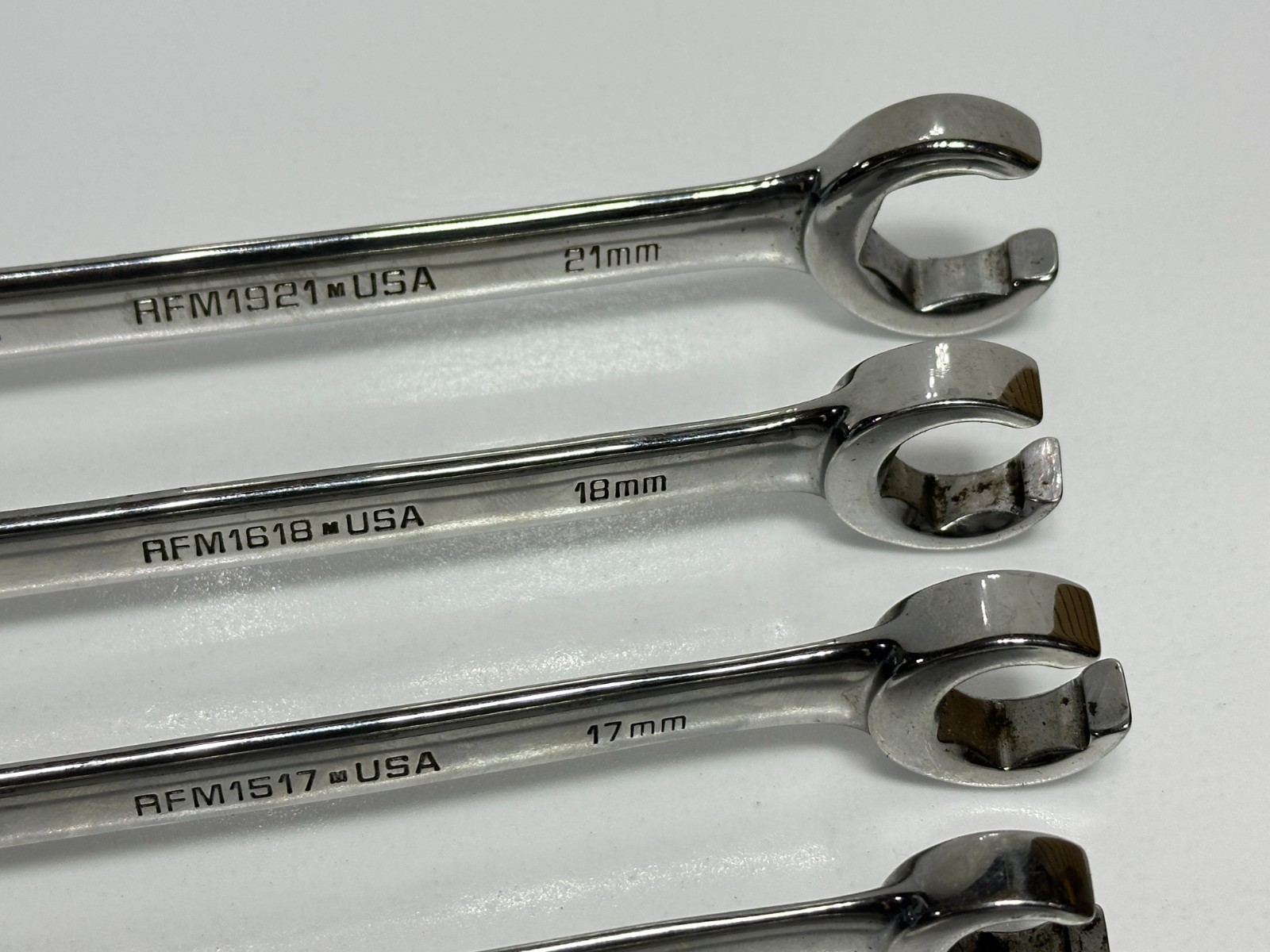 Matco Tools USA Made 6pc Metric 9mm-21mm Flare Nut Line Wrench Set in Pouch Bag