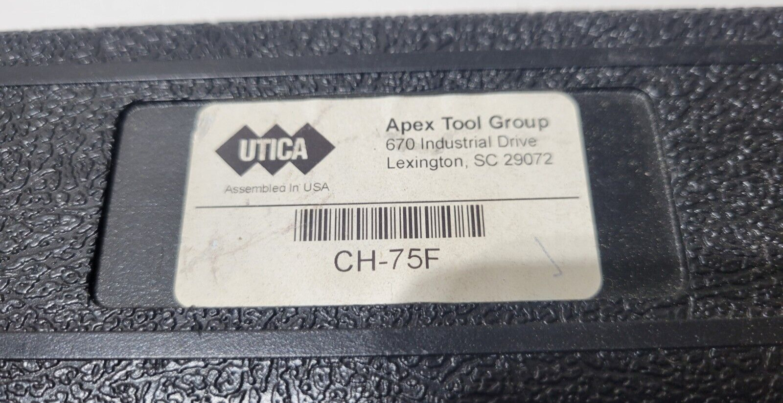 Utica CH-75F Micrometer Adjustable ”B” Size Torque Wrench