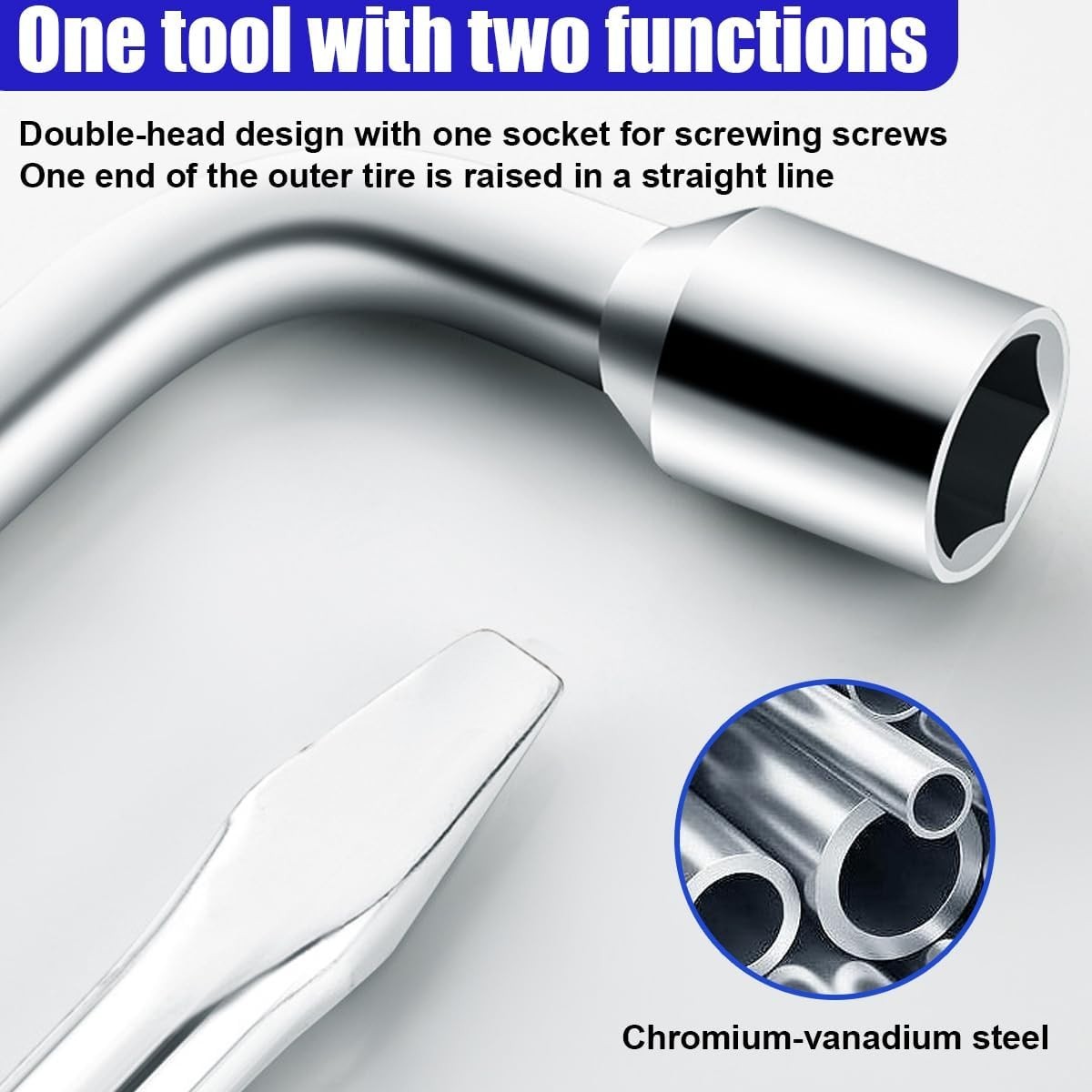 Ergonomic 22mm Lug Wrench – Chromoly Steel for Efficient Vehicle Maintenance