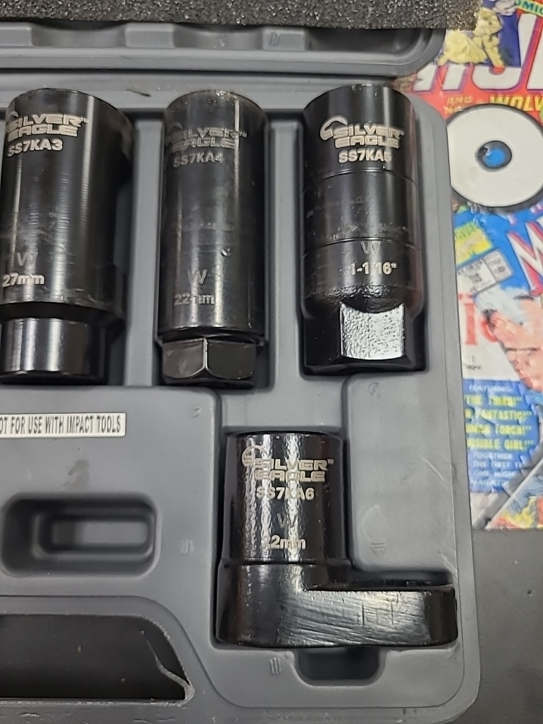 Matco Tools Silver Eagle 7 Piece Oxygen Sensor Socket Set SS7KA (Used)