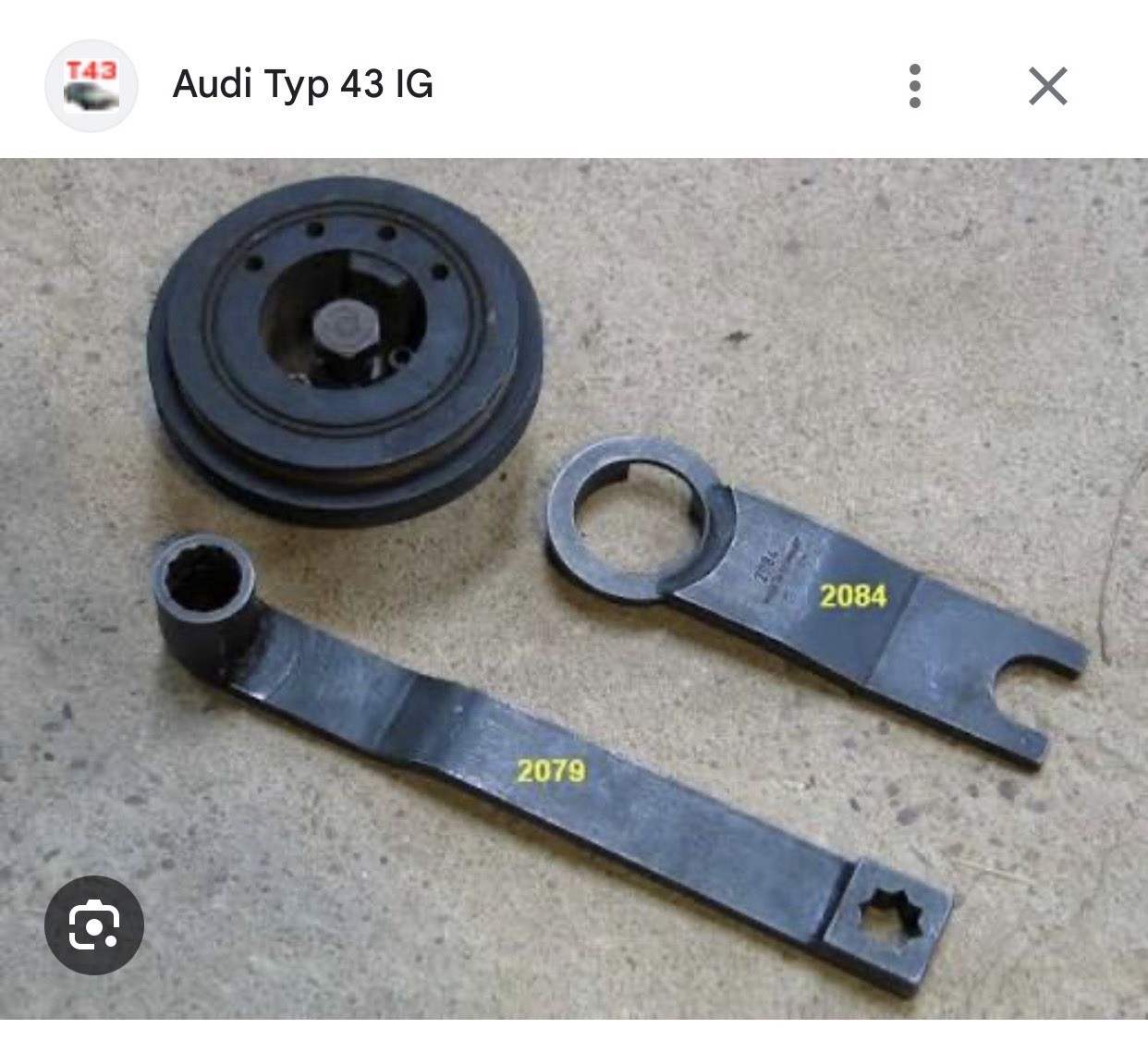 Pre 80’s -90’s VW/Audi 5 Cylinder Tool 2084 / 2079 German Made