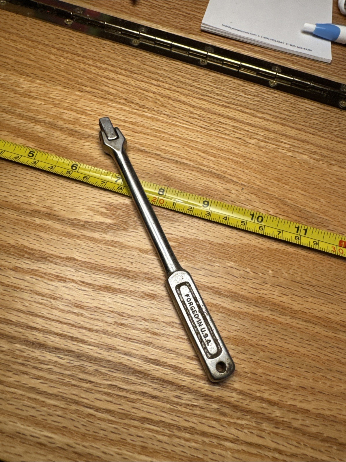 Indestro 6050 Breaker Bar Flex Handle 1/4″ Drive USA Tool