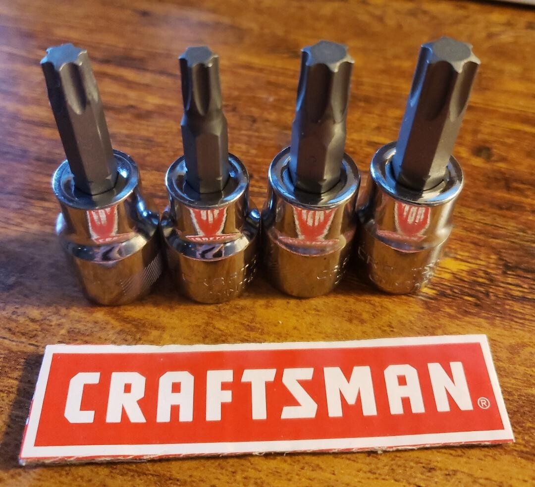 CRAFTSMAN 4 Pc 3/8 » Drive Torx Star Bit Driver Socket Set