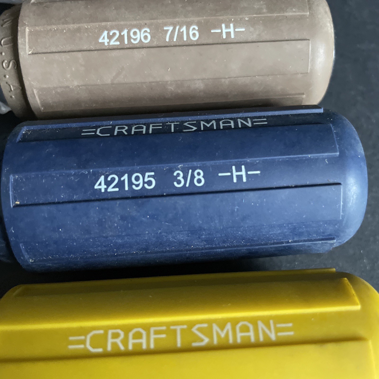 Vintage Craftsman 7pc SAE Nut Driver Set 42190 Cushion Grip USA Pls See Pics