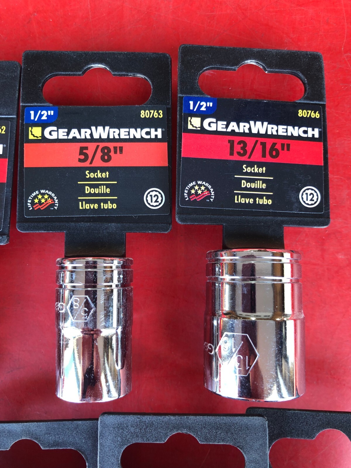 GEARWRENCH (9 PIECES) 1/2″ DRIVE STANDARD SAE 12 PT POINT SHALLOW SOCKET SET