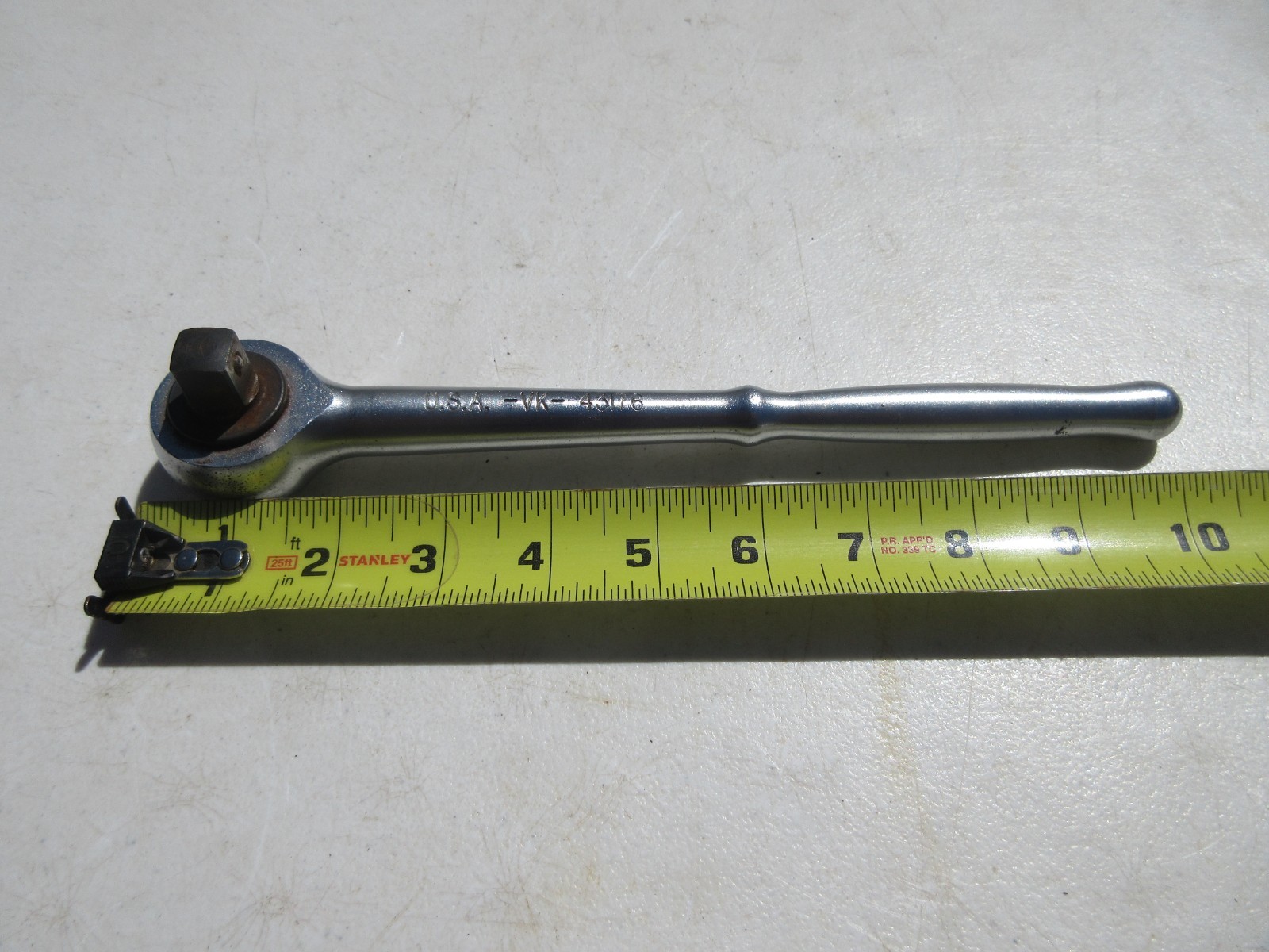Vintage Craftsman -VK- 43176 1/2″ Drive Ratchet Round Head USA