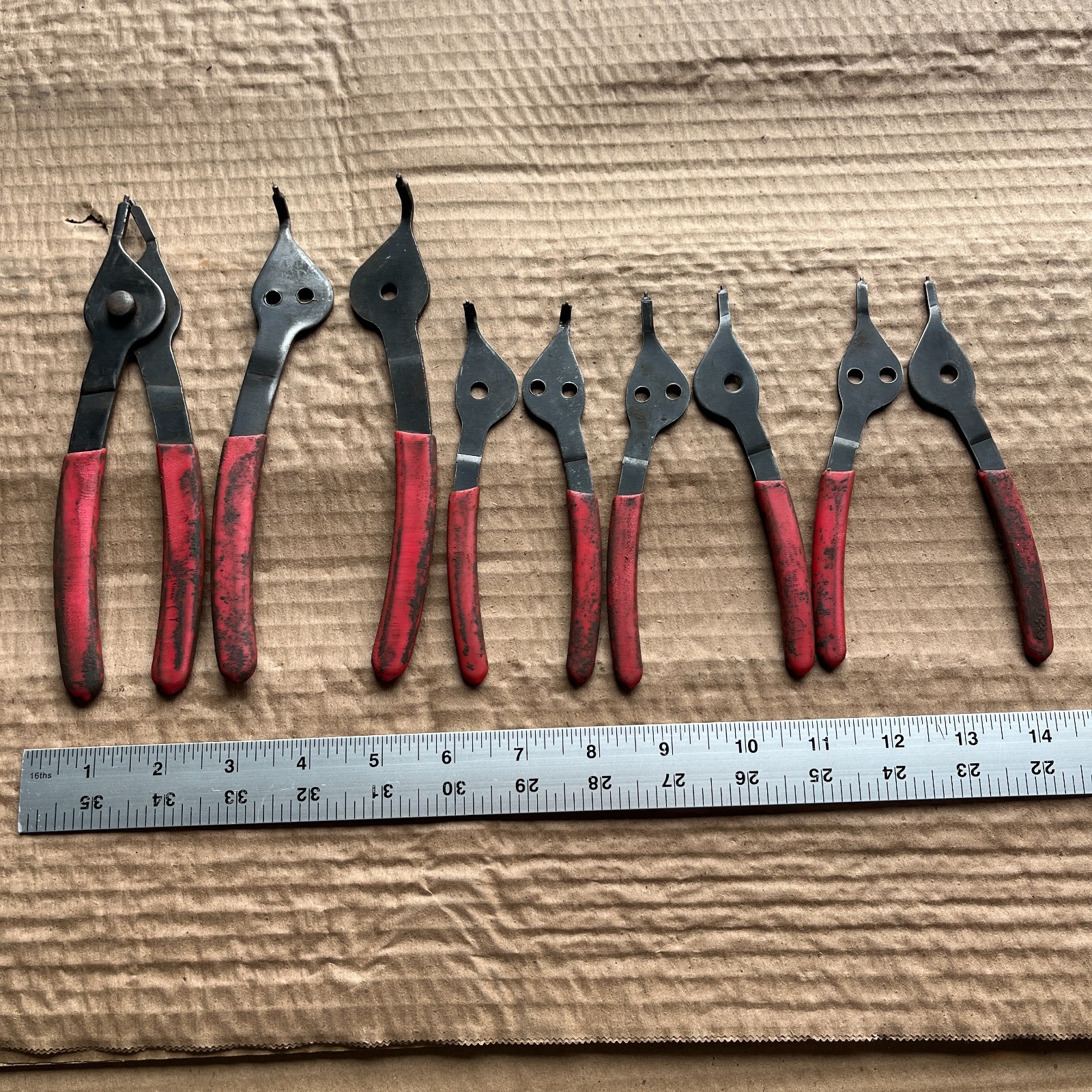 BLUE POINT? SNAP RING PLIER 5 pc SET – Only one center screw