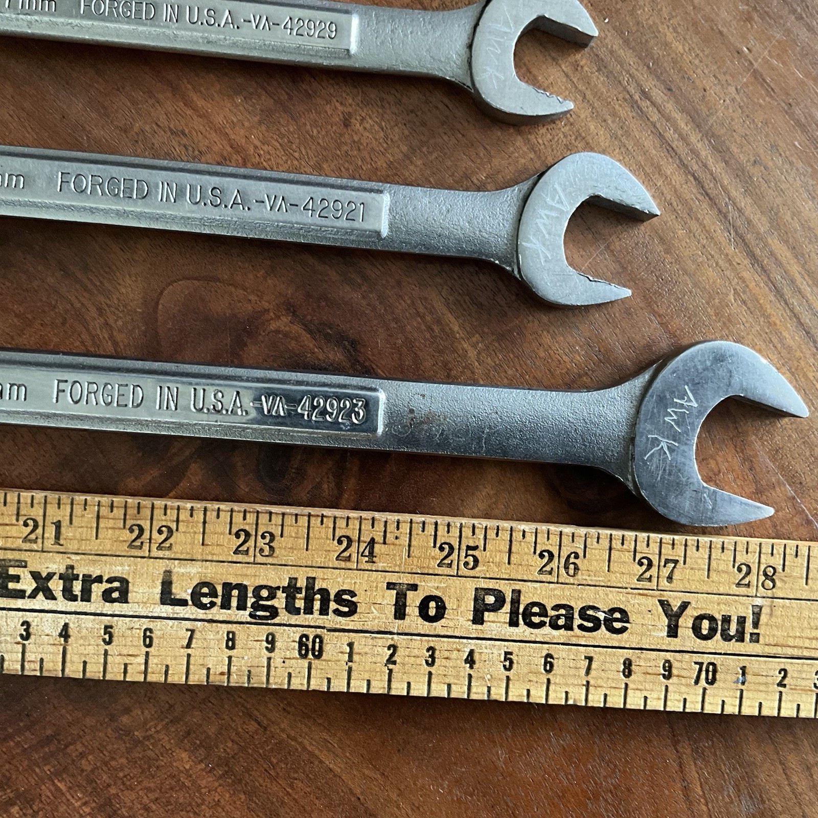 Craftsman V & VA 9 Pc Metric 10mm-24mm Combination Wrench Set 12 Pt Made in USA