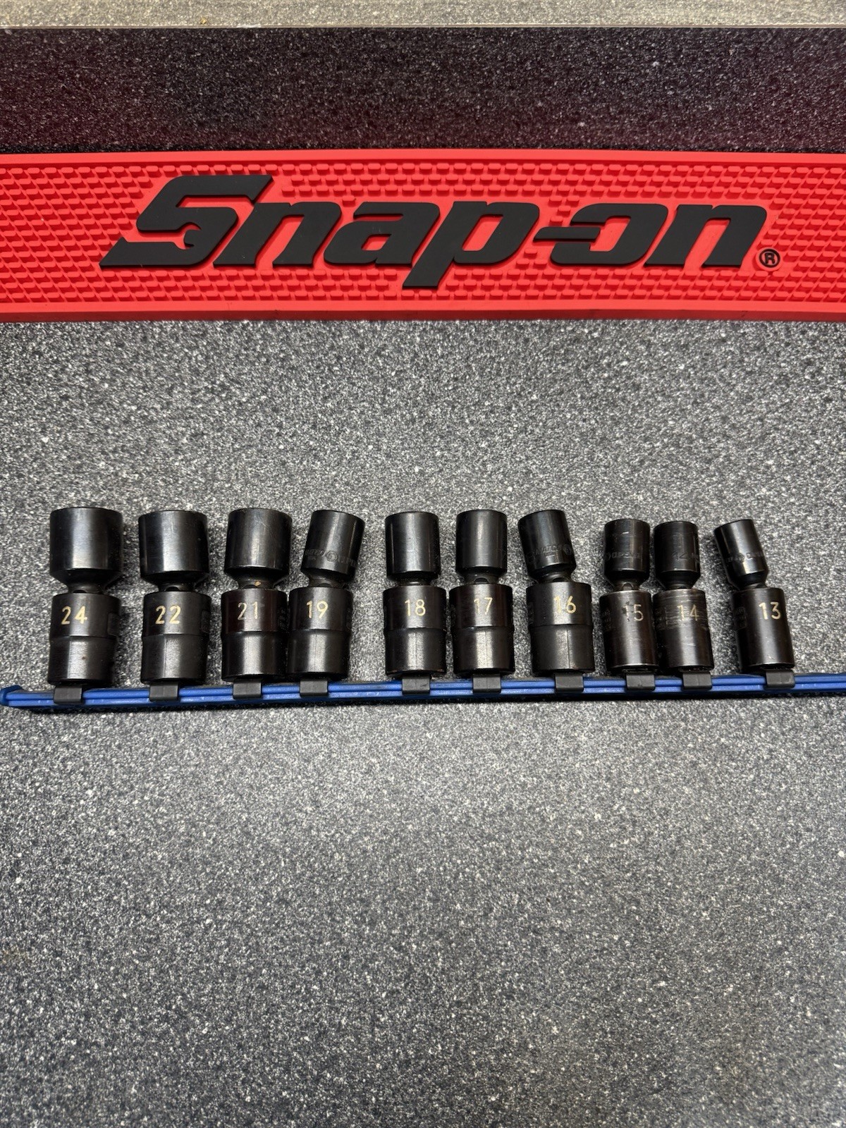 Cornwell BLUEPOWER 10pc Metric 1/2″ Drive Swivel Impact Socket Set (13-24mm) USA