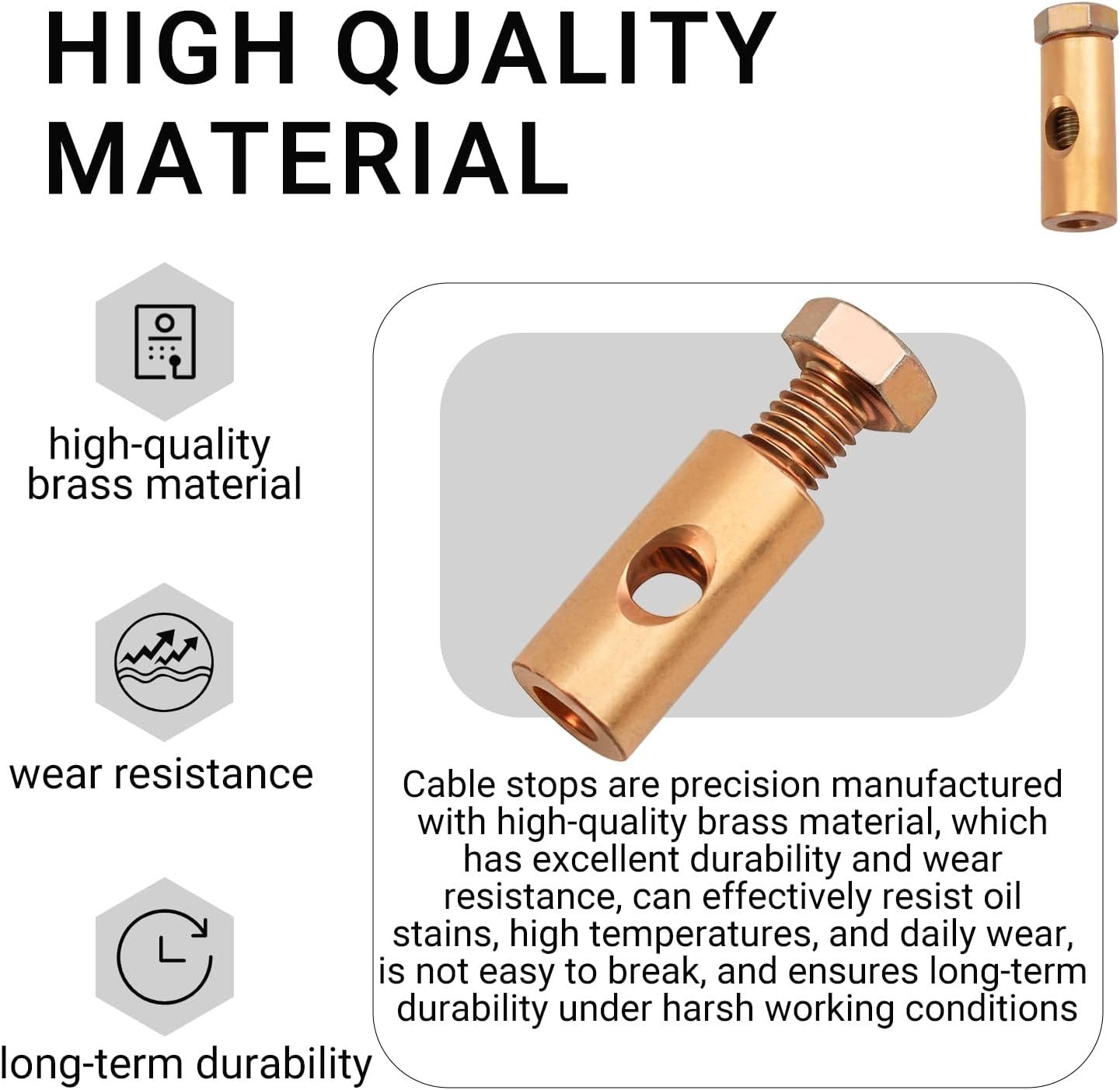Throttle Cable Barrel Compatible with VW Beetle Type 1 (50-79), Ghia (56-74),