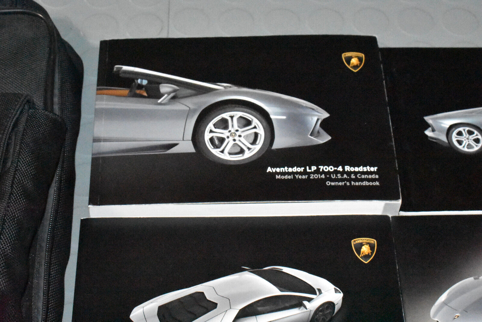 2014 Lamborghini AVENTADOR Owners Manual KIT TIRE TOOL AIR COMPRESSOR PUMP SET