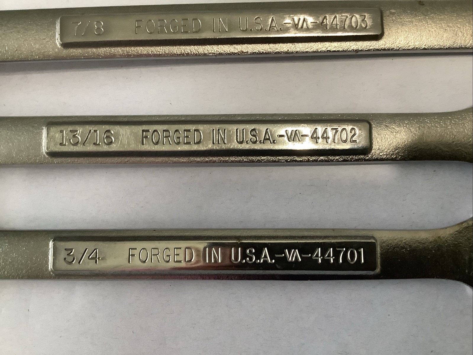 Craftsman 10pc SAE 5/16-7/8 Combination Wrench Set VA Series 12pt USA