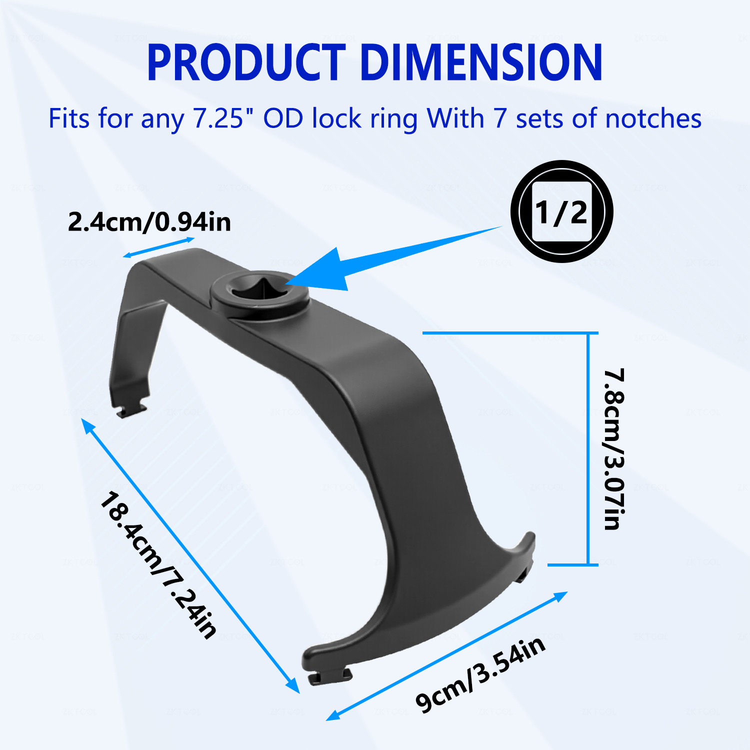 6599 Fuel Tank Lock Ring Tool For Ford Nissan Hyundai Jeep Benz BMW Land Rover