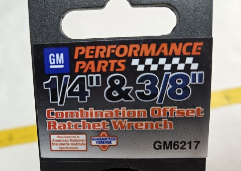 GM Performance Parts 3/8” Drv 1/4″ drv Offset Combo Ratchet GM6217