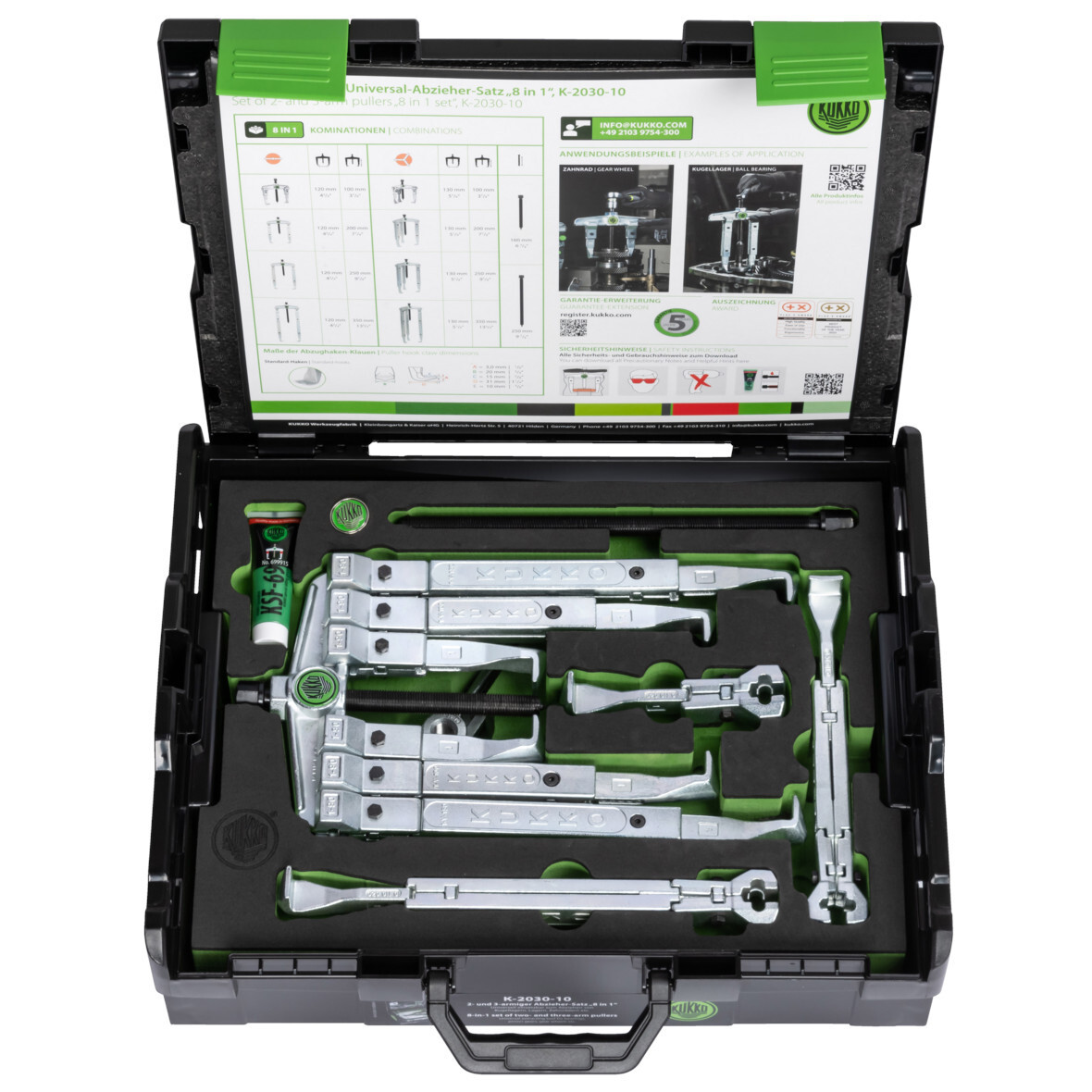 Kukko 25mm – 130mm 2 & 3 Arm Bearing Puller Set