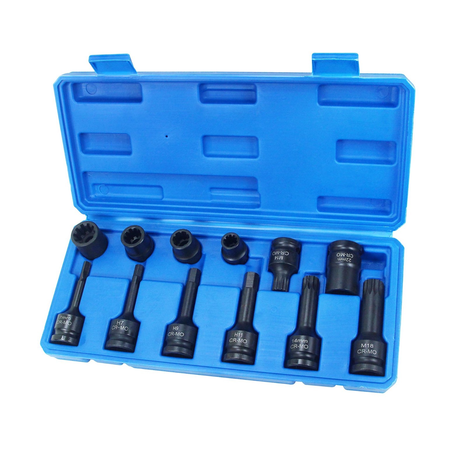 12PCS Brake Adjusting Tool Set – Caliper Socket Kit for Audi VW BMW Benz Ford, M