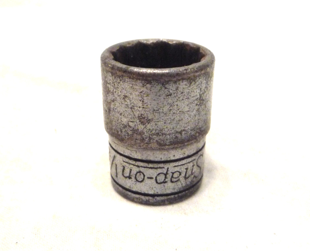 Snap-on F-161 3/8″ Drive 1/2″ SAE 12-Point Shallow Socket Chrome USA