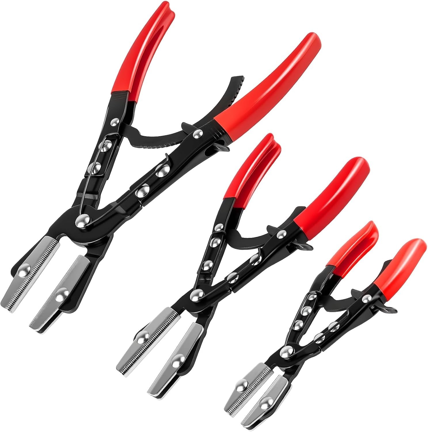 3PCS Ratchet Hose Pinch Off Pliers, Upgrade Hose Pinch Pliers Automotive, 8 i…