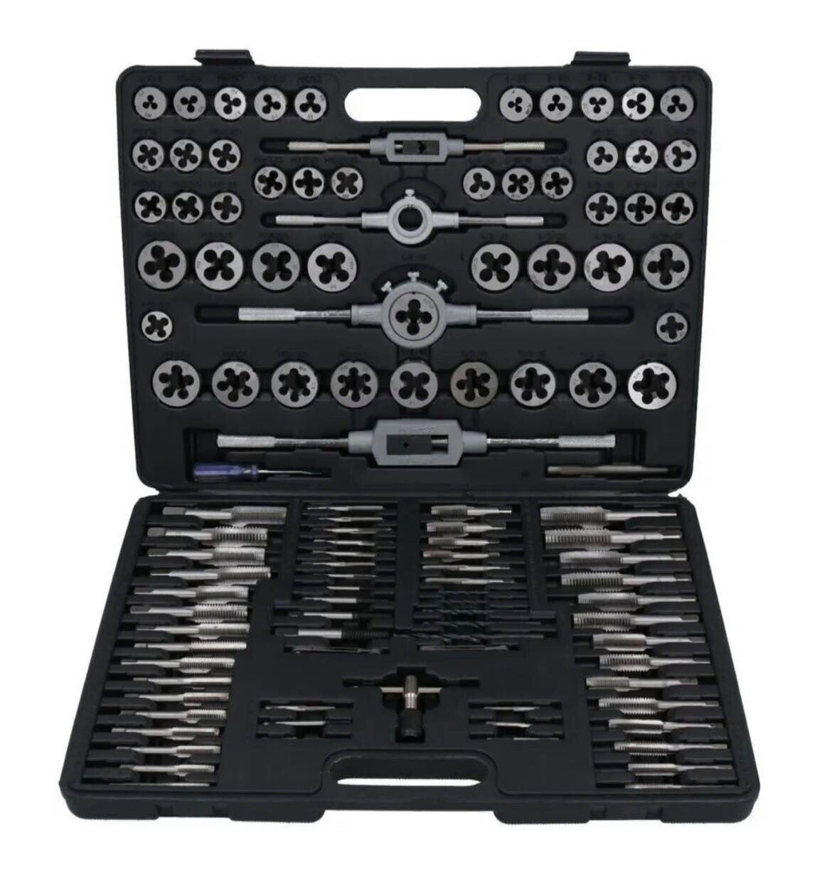 115pc Metric MM + Imperial UNF UNC Pipe Thread Tap and Die Rethreader Set