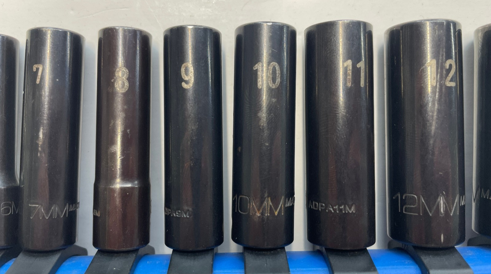 Matco Tools Non-Slip Deep 1/4″ Drive Impact Socket 12 Piece Set Metric 5-15mm