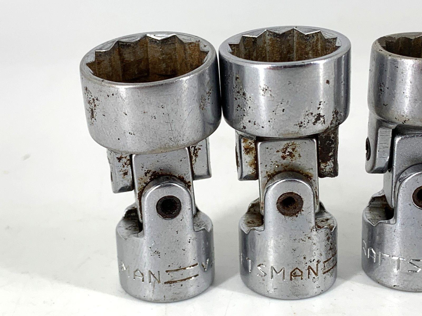 Craftsman (6) Universal Joint Sockets 3/8 Dr V 3/8, 7/16, 1/2, 9/16, 11/16, 3/4