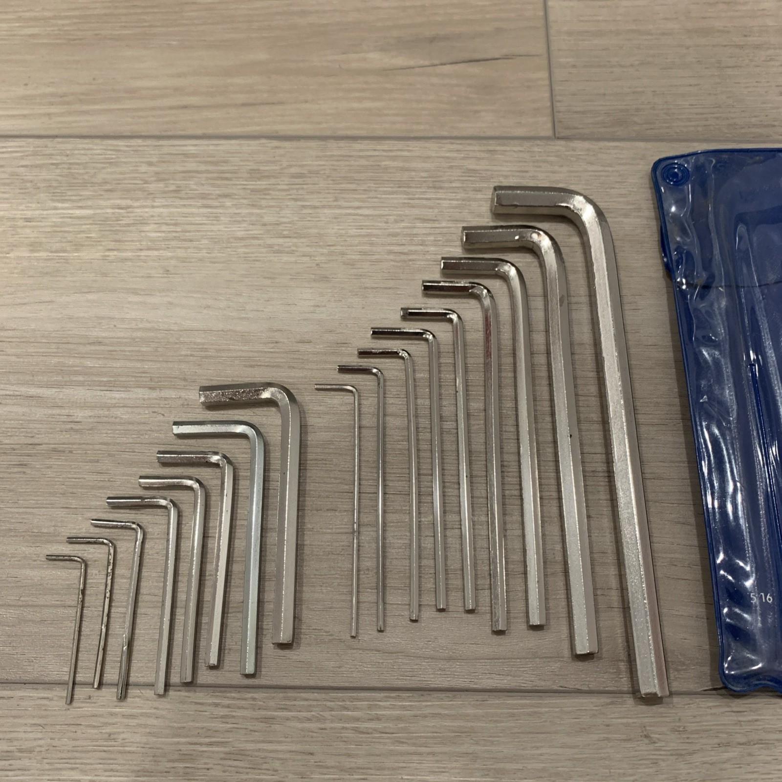 Great Neck 18 Piece Hex Key Wrench Set Made in USA Hi-Carbon Steel No. HK18 RARE