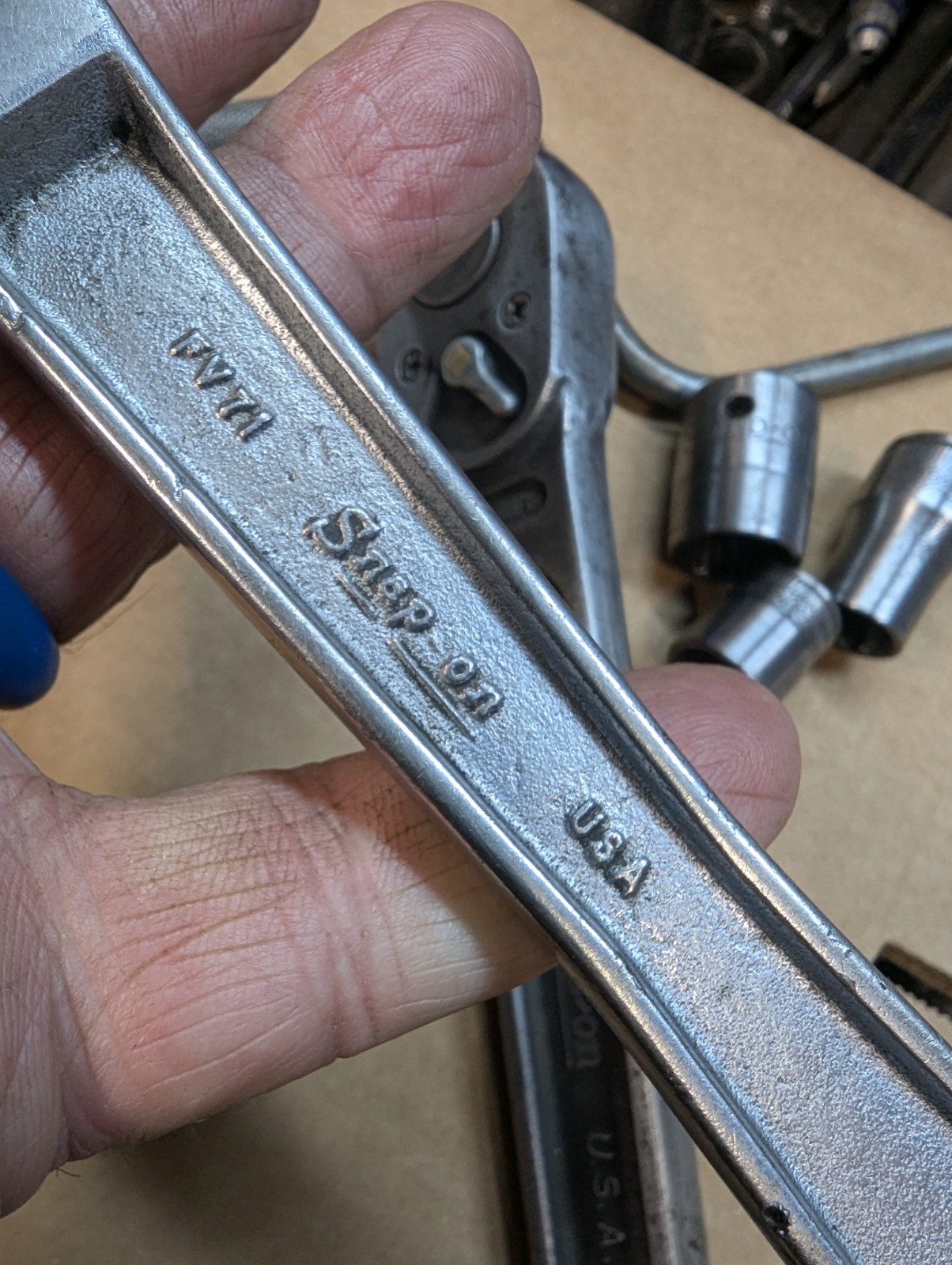 Antique lot 6 Snap-On Ratchets Speed Wrench & sockets ½, 3/8, ¼, 71M, FV71, M44