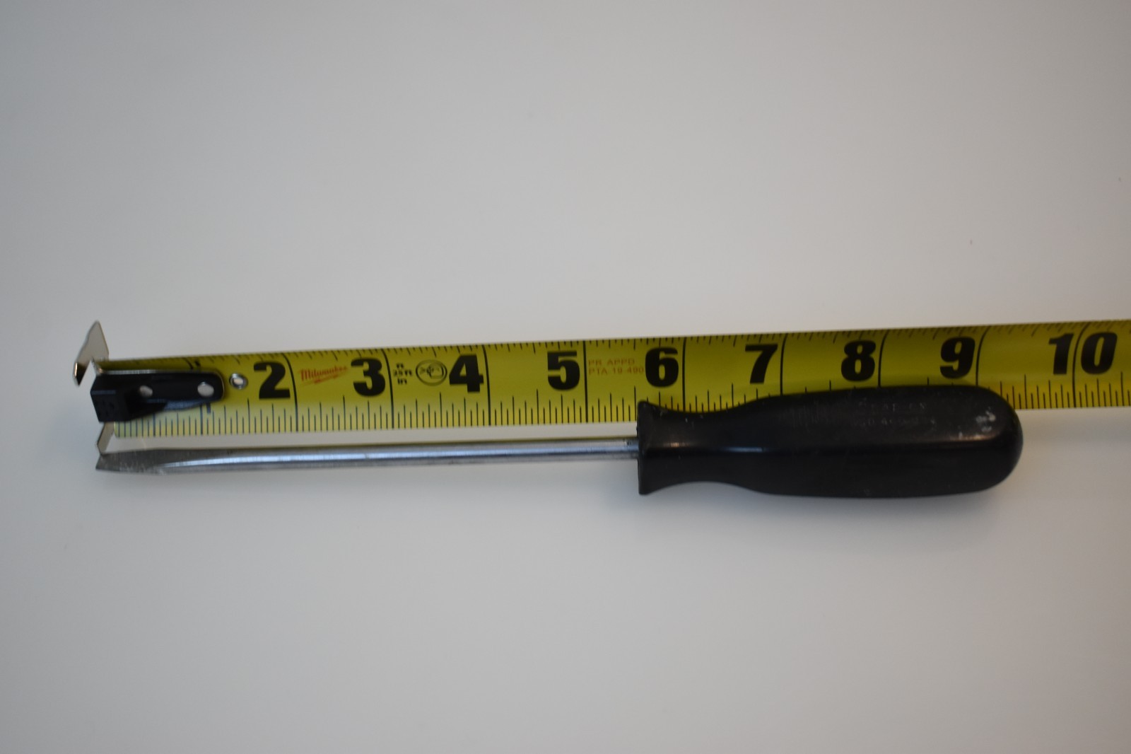 Snap On Tools SSD460 9″ Length Slotted Screwdriver USA Black Plastic Handle