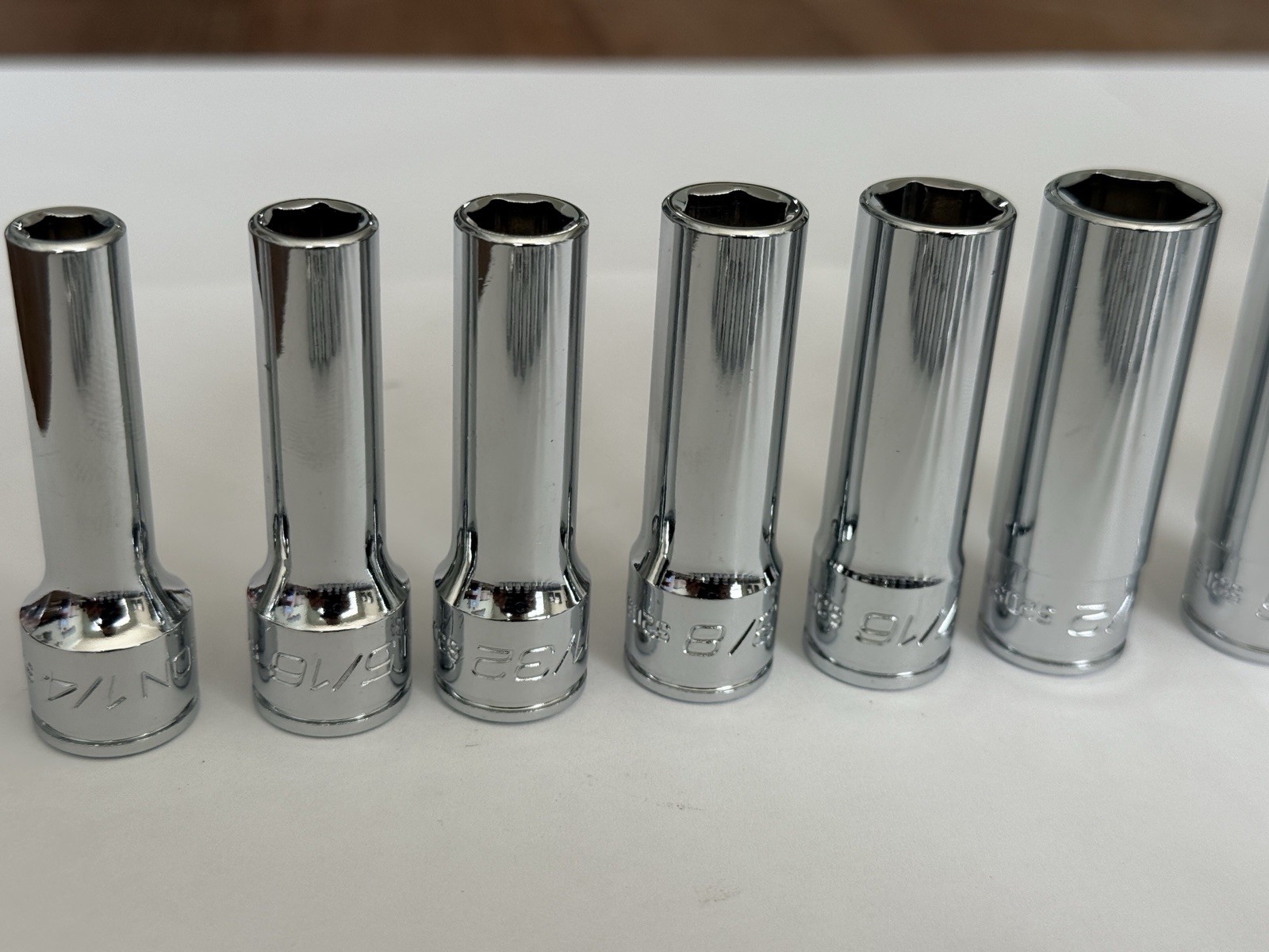 ICON Professional 3/8” Drive 6Pt SAE Shallow/Deep Socket Chrome-Choose Size SAE