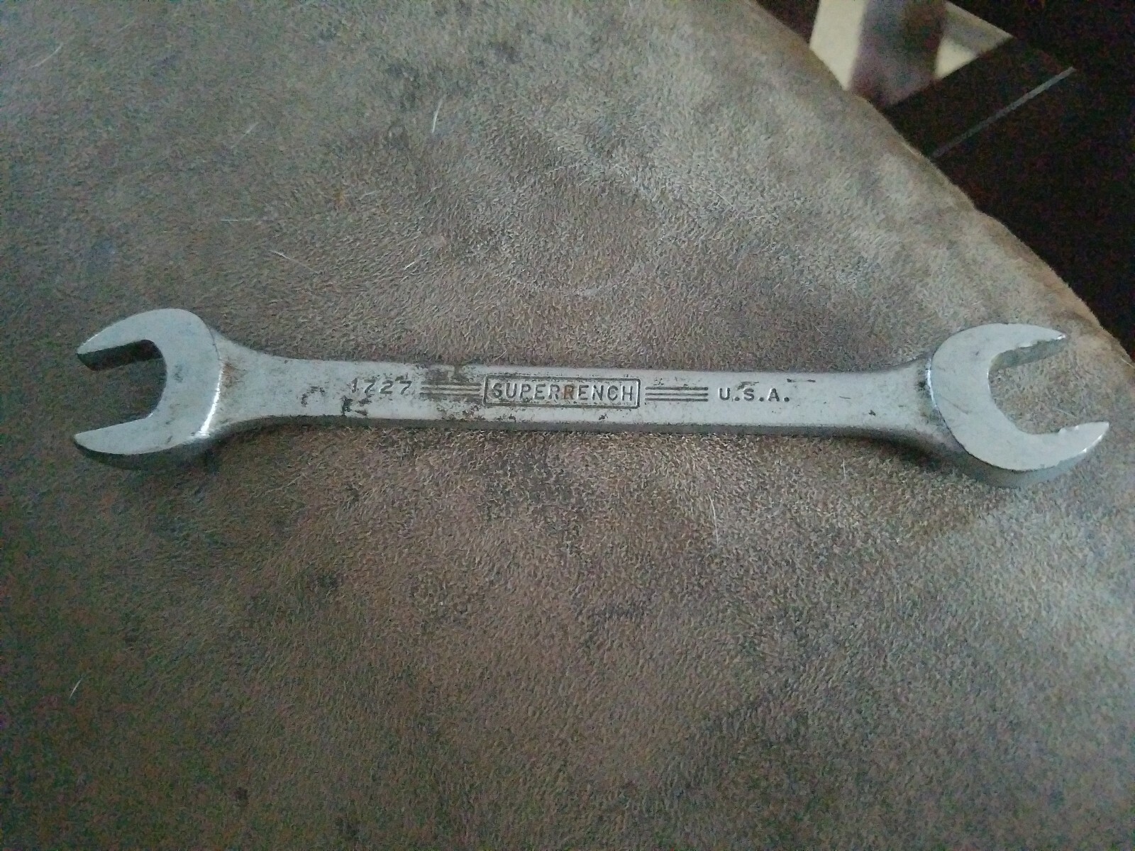 Williams Superrench Tool USA Vintage Open Double End 9/16 5/8 Standard Wrench