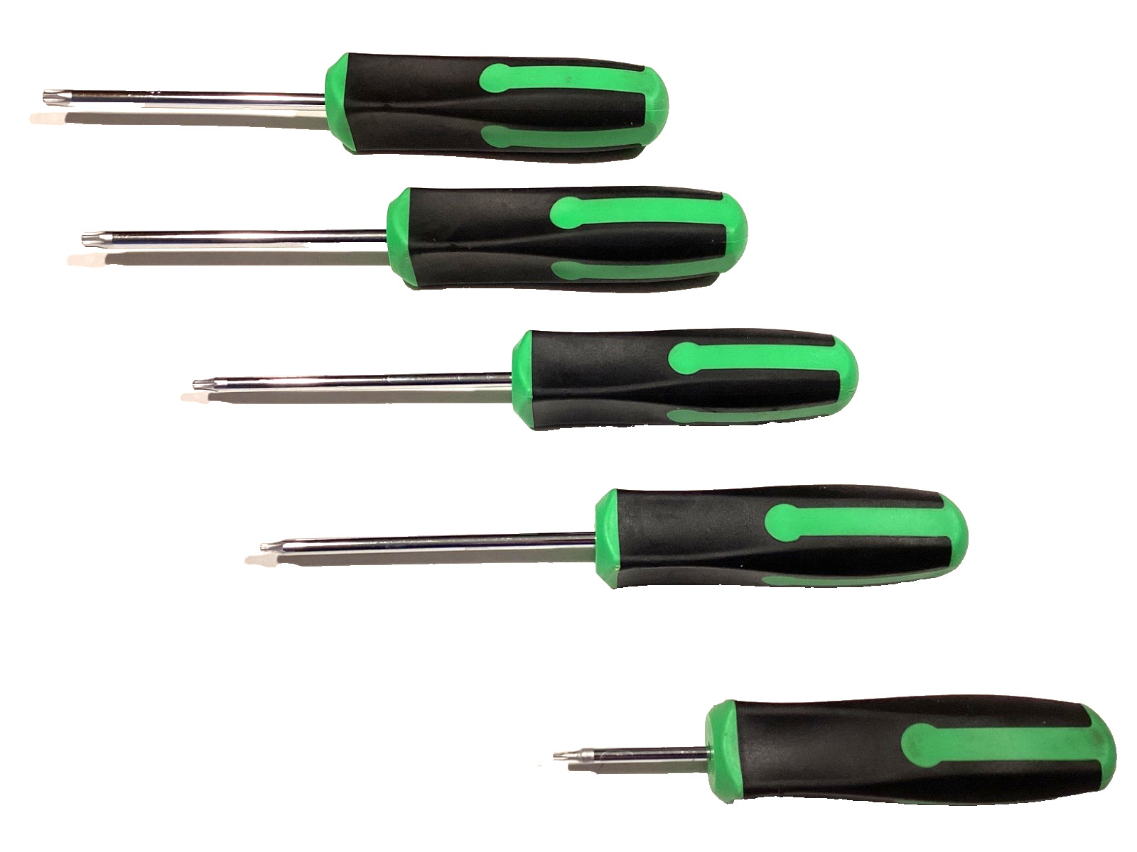Cornwell Tools 5 Piece GREEN Handle Torx Screwdriver Set T8 To T30 NICE