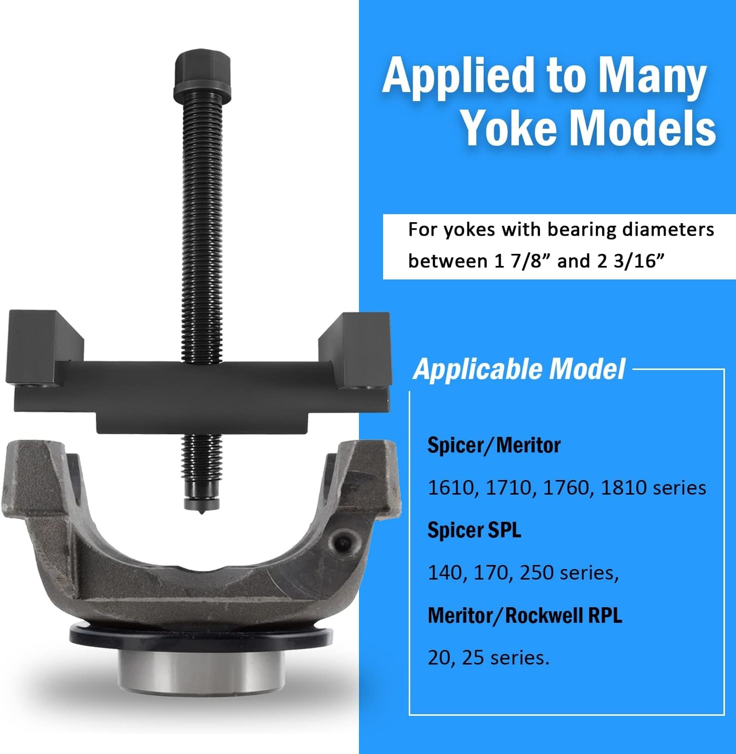 10803 Yoke Puller Tool Kit for Commercial/Semi Trucks, Works on Class 6-8 Trucks