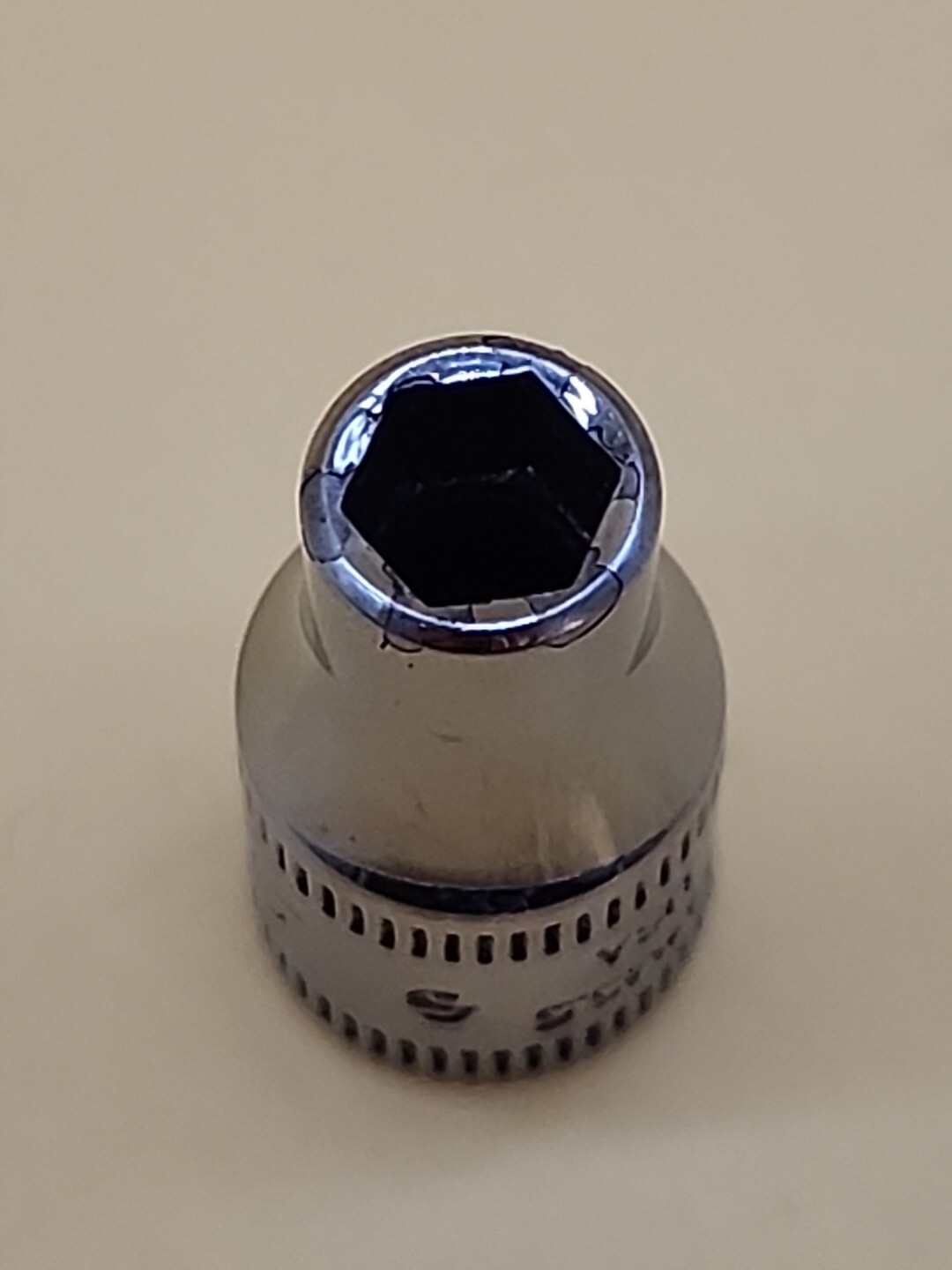 Snap-On Tools Metric Shallow Chrome Socket TMM5.5 1/4″ Drive 6pt 5.5mm USA