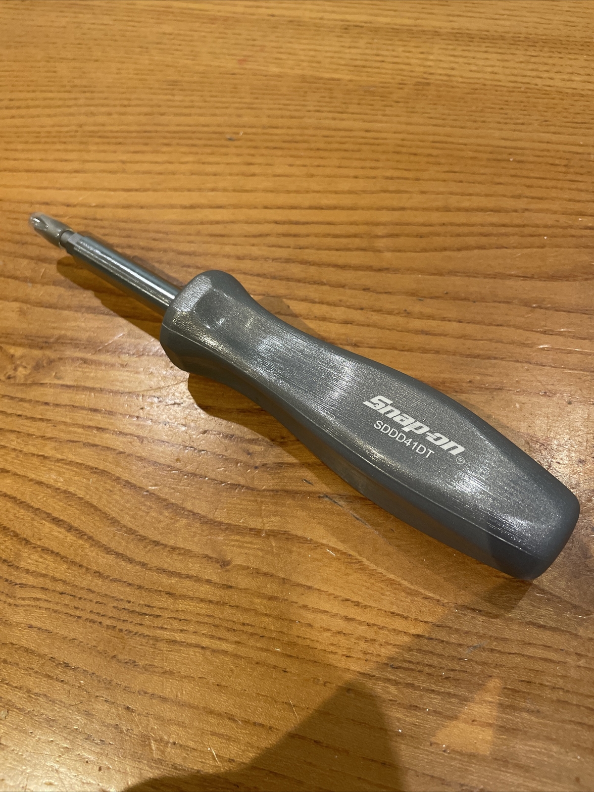 *NEW* Snap-on Reversible Screwdriver SDDD41DT *4 BITS* GRAY, CLASSIC HARD HANDLE