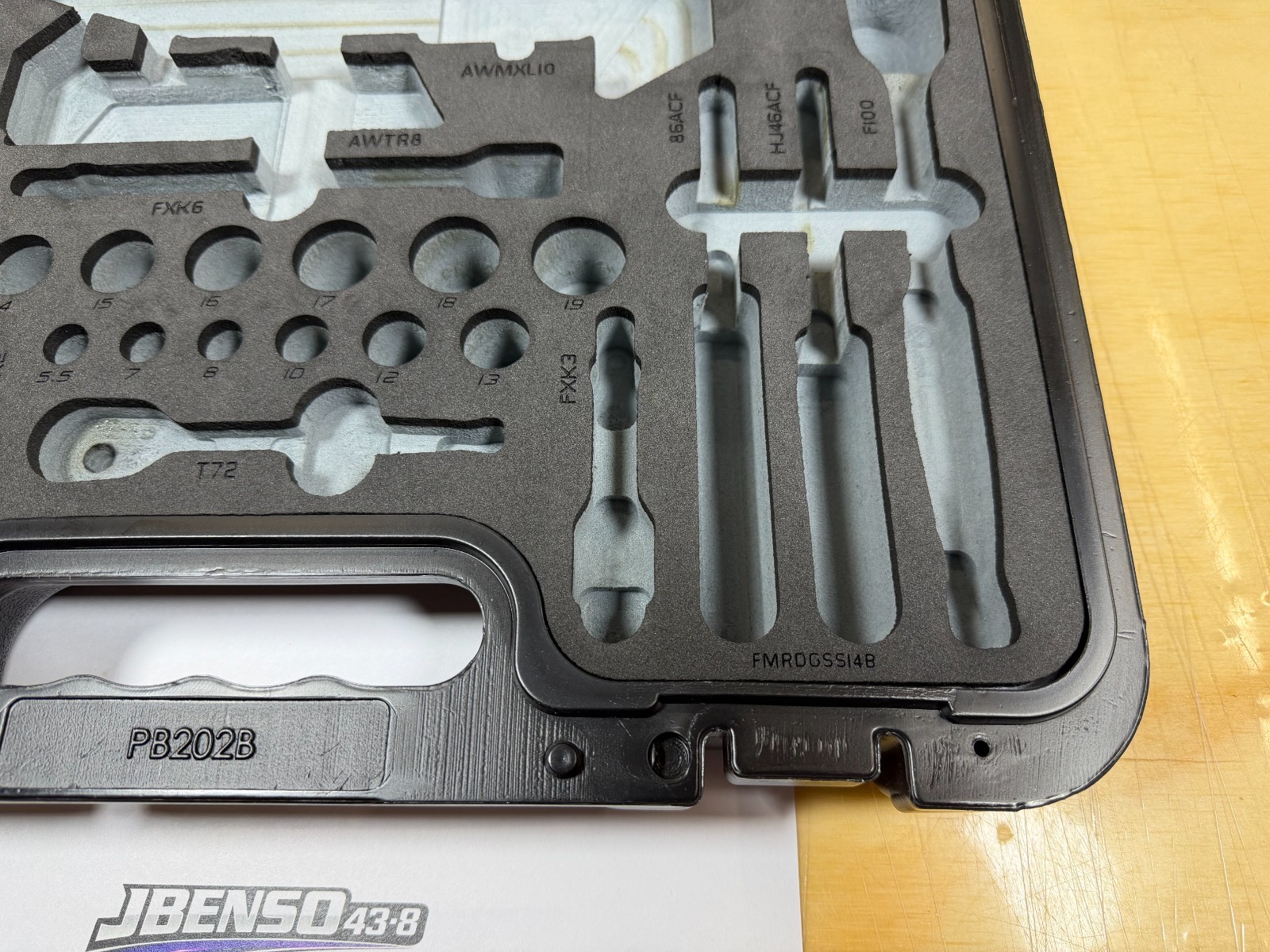 Snap-on Tools 43pc Road Side General Service Set CASE & FOAM ONLY 243RDGSSFDT