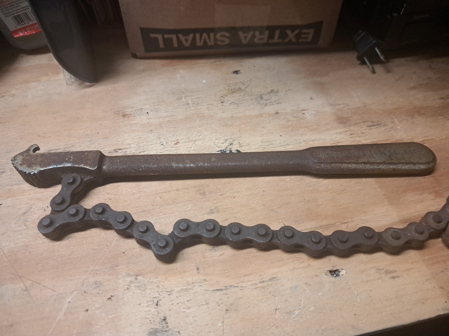 OTC Owatonna Tool Co. #887 12″ Chain Wrench Quality USA Made Tool, 16″ Chain