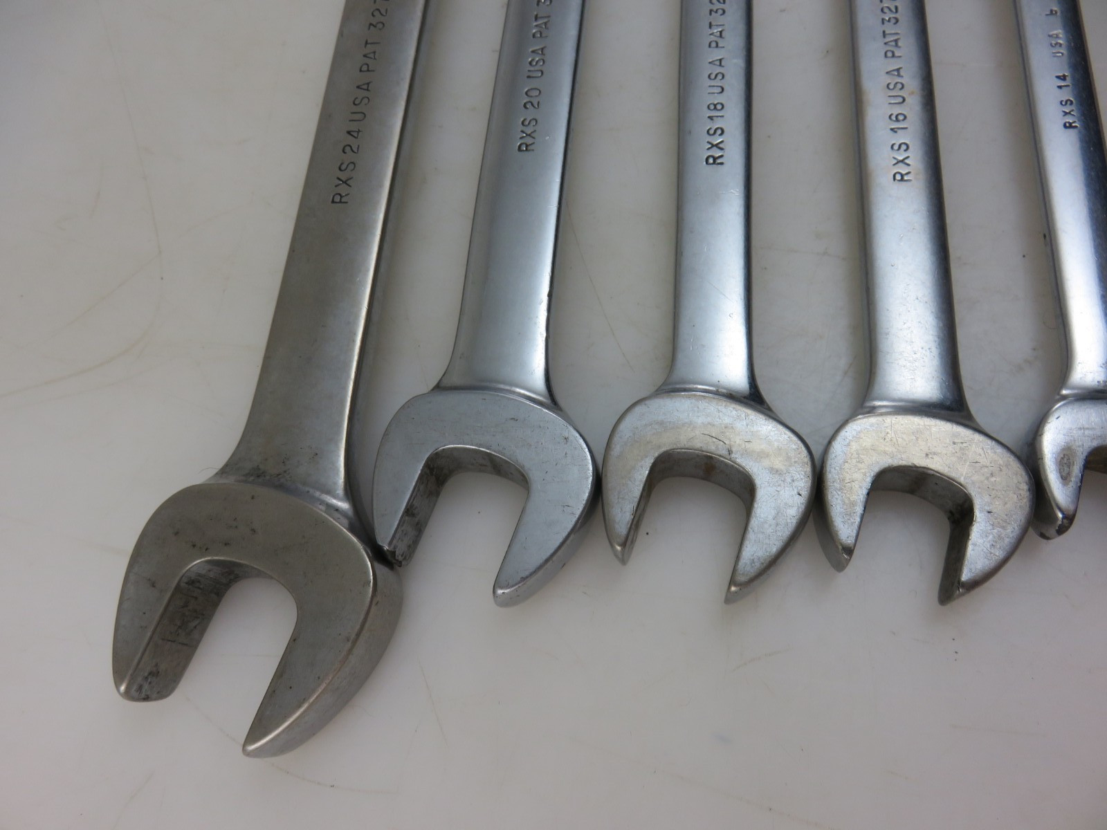 Snap-On RXS Series SAE Flare Nut Open End Wrench 6pc Set 3/8″-3/4″ **NO 11/16**