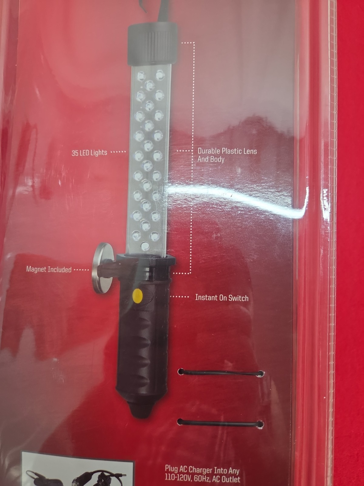 Craftsman Cordless Rechargeable 35 LED Work Light 73904 AC/DC Charging NIP