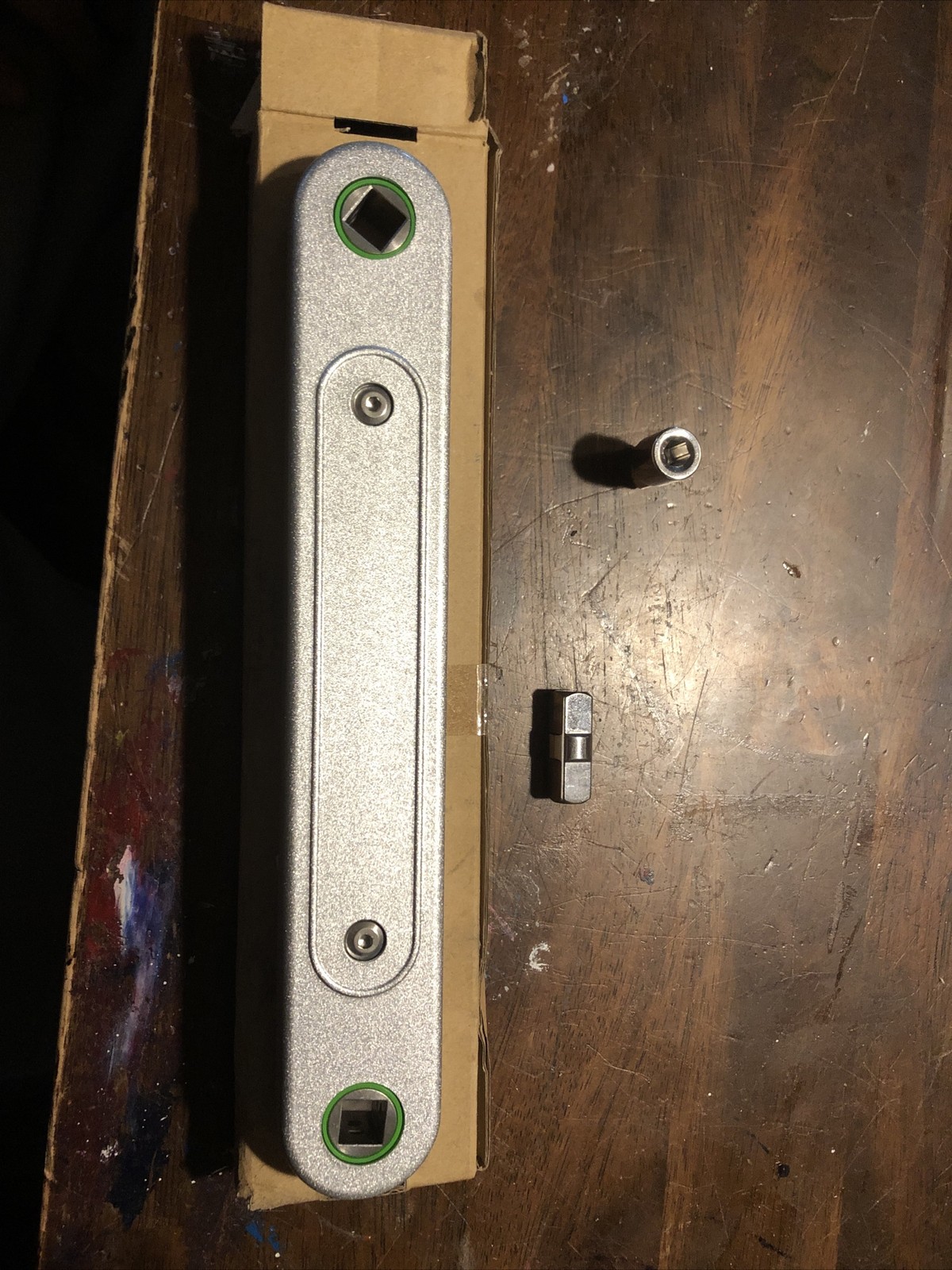 3/8 Offset Extension Wrench With Adapter For Bits And Sockets.
