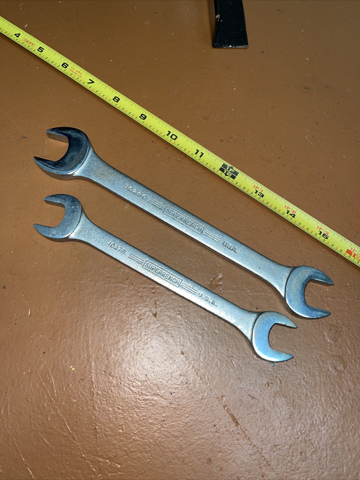 Vintage Williams USA 2 Piece SAE Open End Wrench Set 5/8 11/16 13/16 Superrench