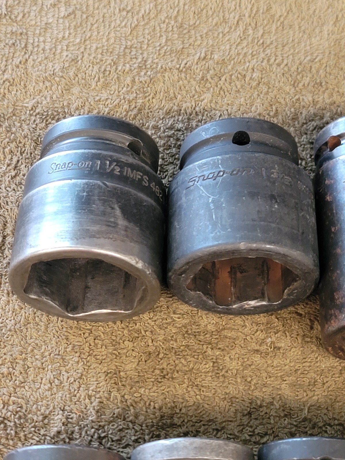 12 Snap-on Impact Socket Set SIM IM 3/4 Drive Sae 1-1/2 3/8 5/16 3/16 1/8 5/8″