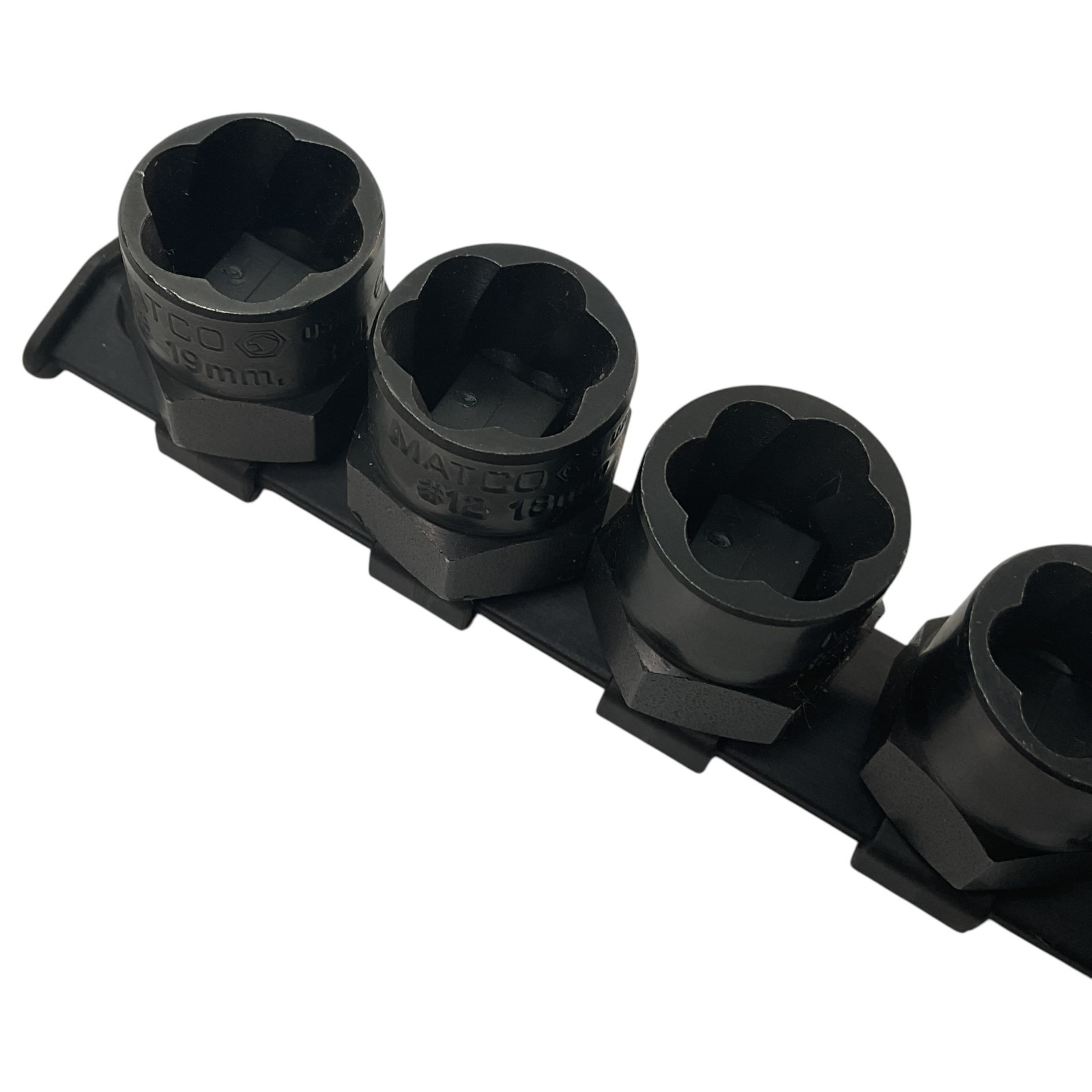 Matco Bolt Extractor Twist Socket Set 3/8″ & 1/2″ Drive TSS13EX Sold As Pictured