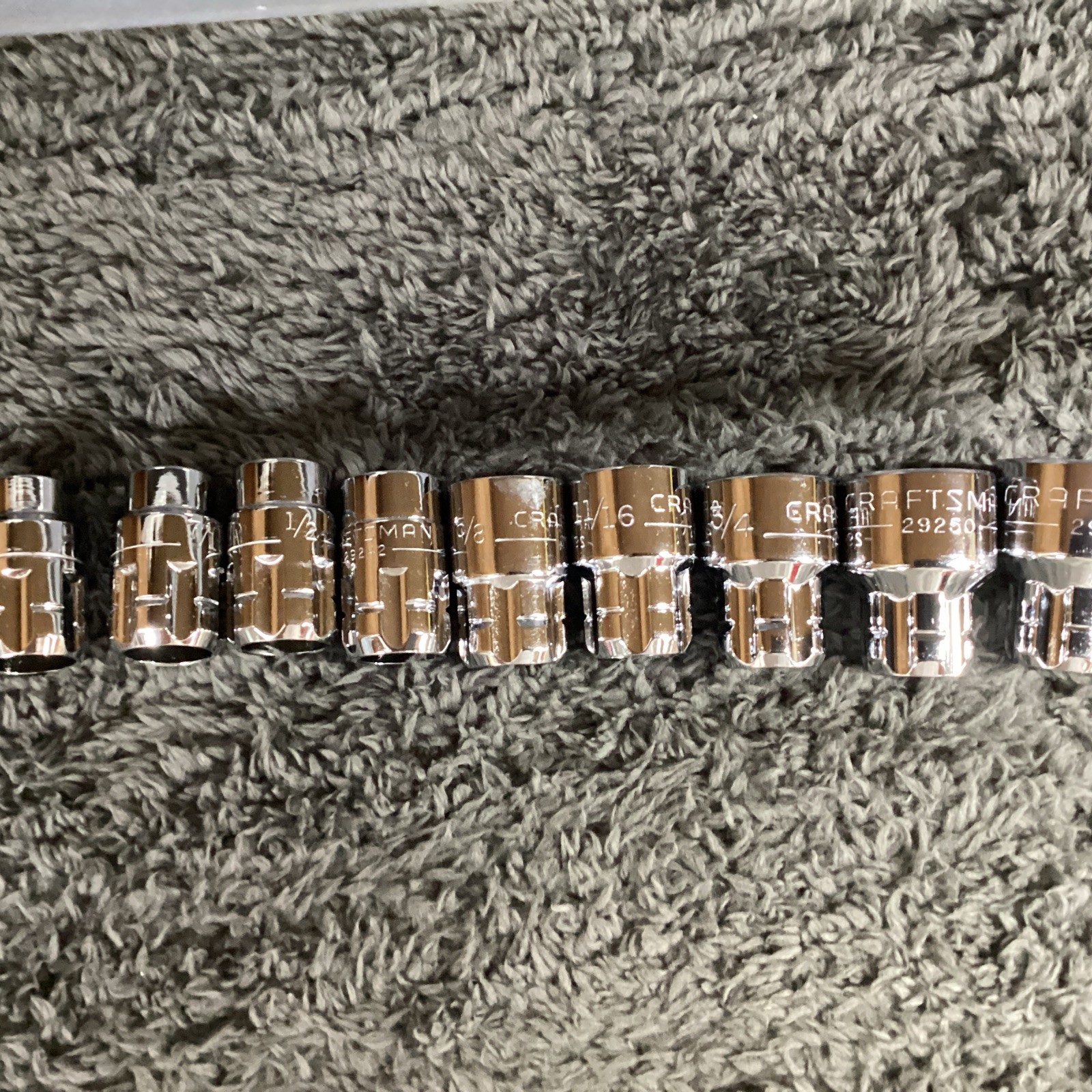 Craftsman 3/8 Inch Drive Max Axess SAE Socket Set 9 Pieces 3/8 – 7/8”