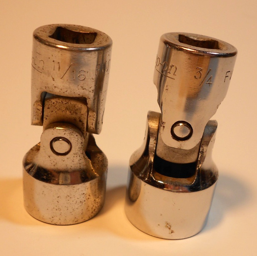 Snap On 3/8″ Drive 11/16 FVU22 & 3/4 FVU24 12Pt Wobble Swivel Sockets 12pt. S16