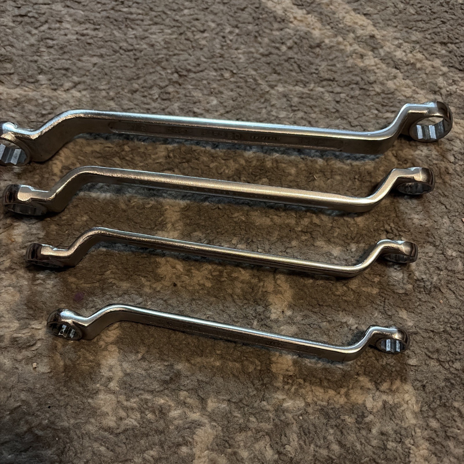 Vintage SEARS Double Box End Wrenches Drop Forged Steel Made in Japan 12 PT SAE