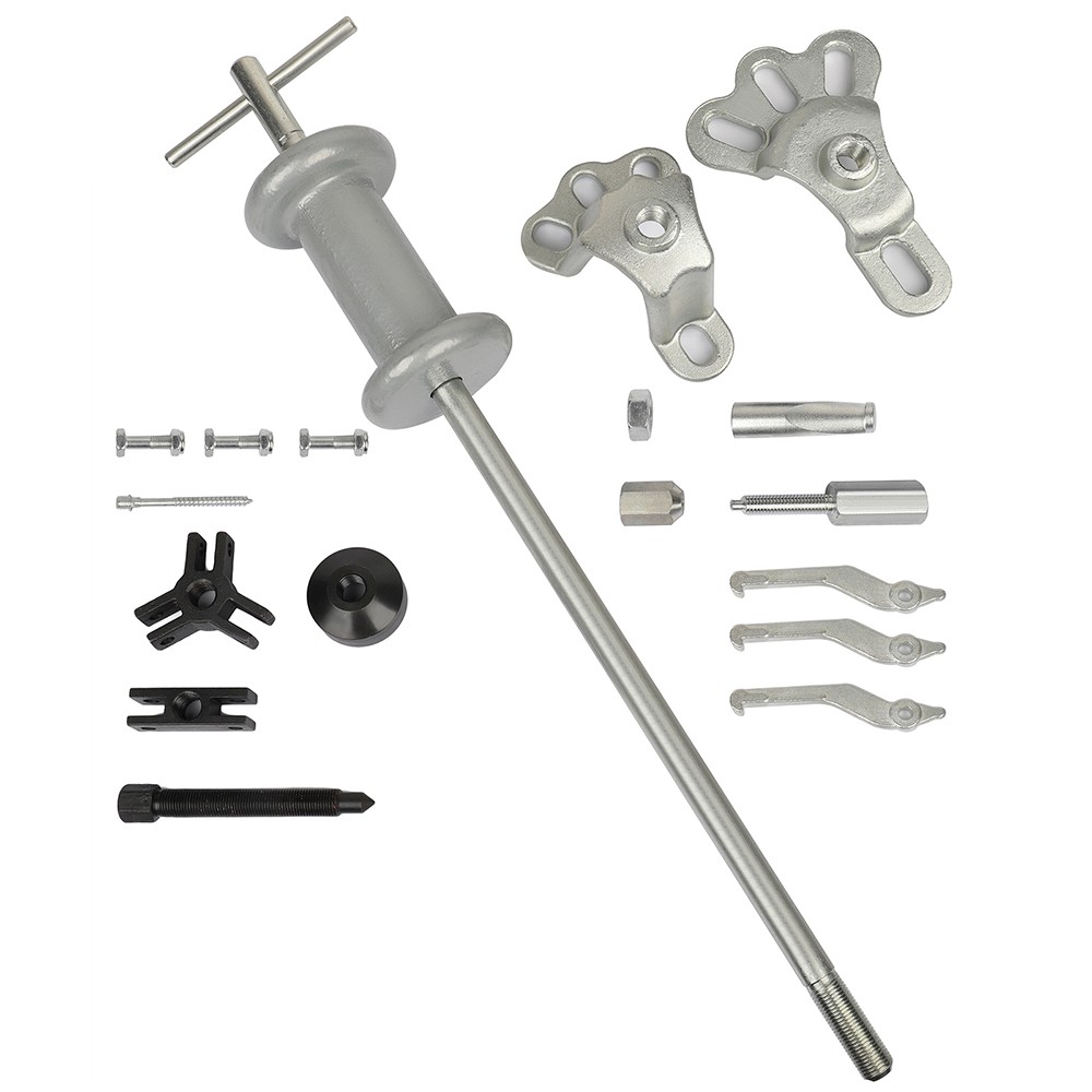 Auto Set Slide Hammer Dent Puller Tool Kit Wrench Adapter Axle Bearing Hub