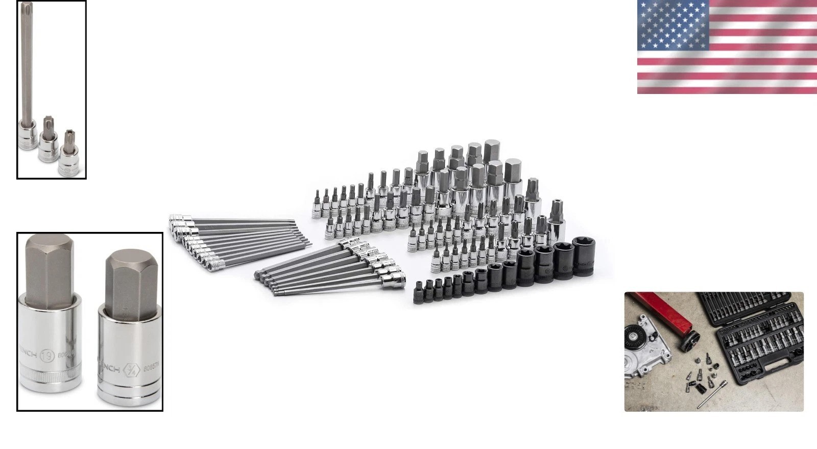 84 Pc. Master SAE/Metric Hex And Torx Bit Socket Set – 80742